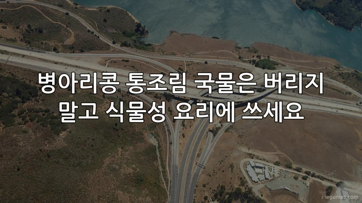 병아리콩 통조림 국물은 버리지 말고 식물성 요리에 쓰세요