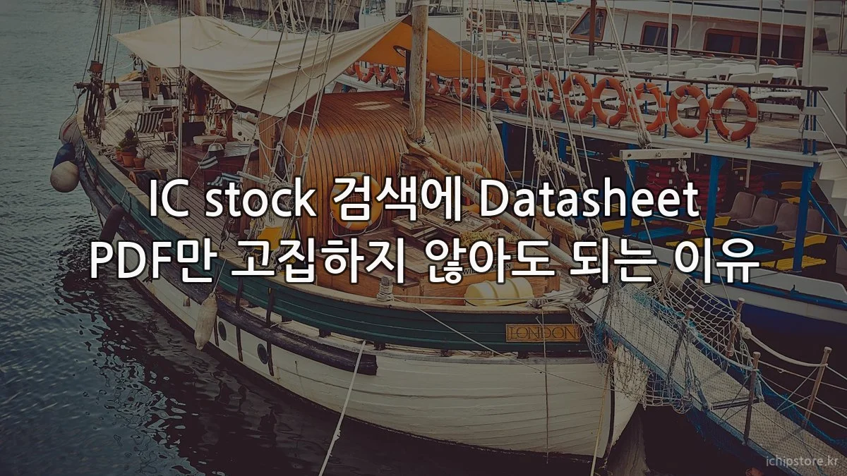 IC stock 검색에 Datasheet PDF만 고집하지 않아도 되는 이유