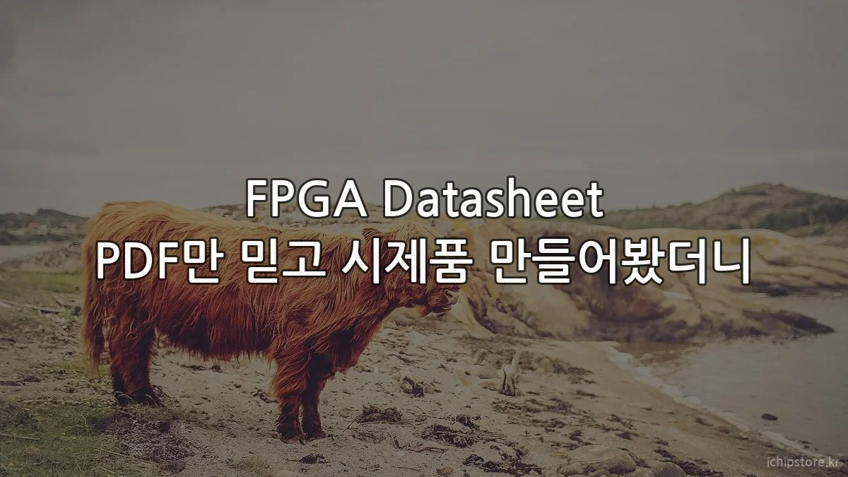 FPGA Datasheet PDF만 믿고 시제품 만들어봤더니