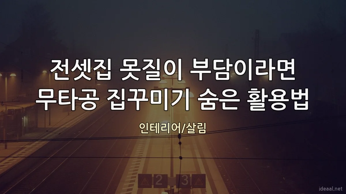 전셋집 못질이 부담이라면 무타공 집꾸미기 숨은 활용법