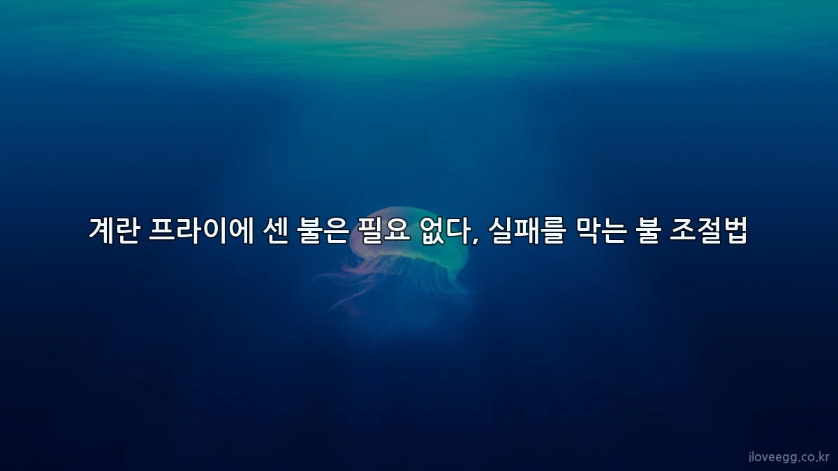 계란 프라이에 센 불은 필요 없다, 실패를 막는 불 조절법