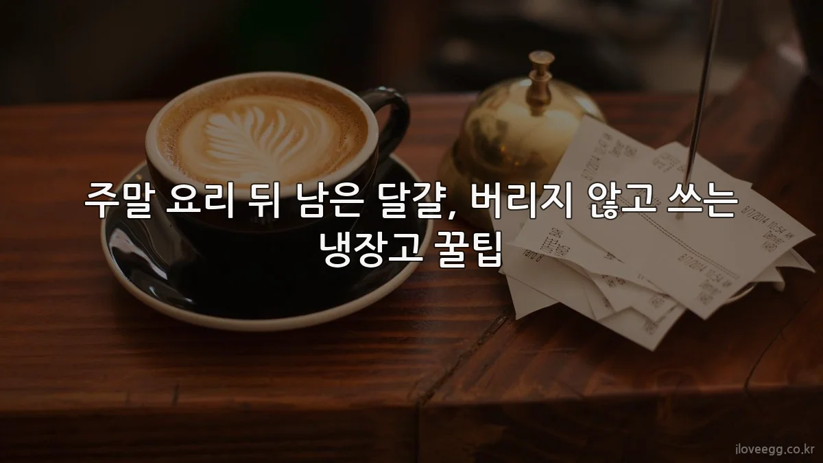 주말 요리 뒤 남은 달걀, 버리지 않고 쓰는 냉장고 꿀팁