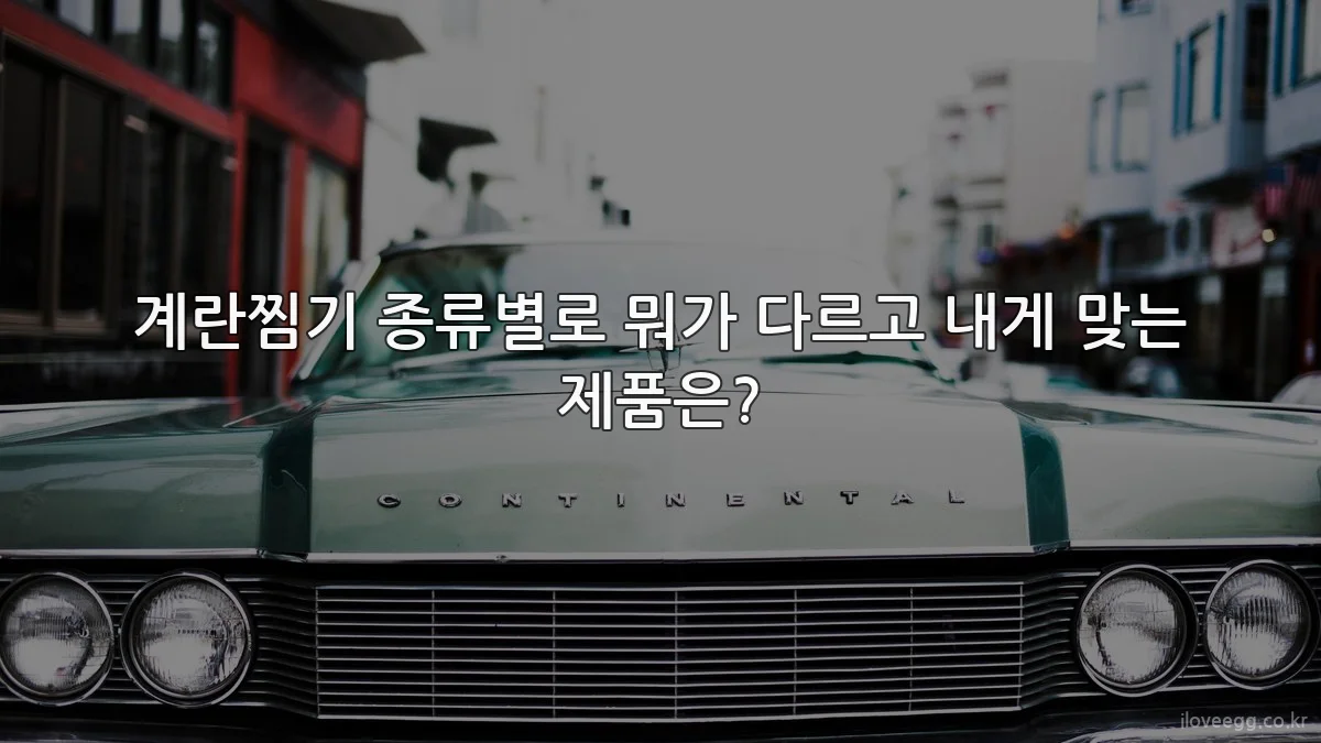 계란찜기 종류별로 뭐가 다르고 내게 맞는 제품은?
