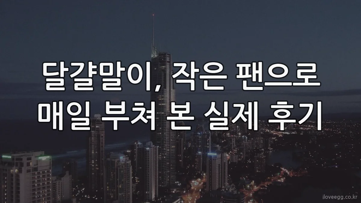 달걀말이, 작은 팬으로 매일 부쳐 본 실제 후기