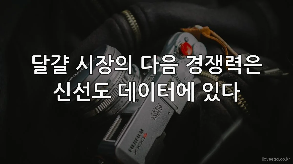 달걀 시장의 다음 경쟁력은 신선도 데이터에 있다