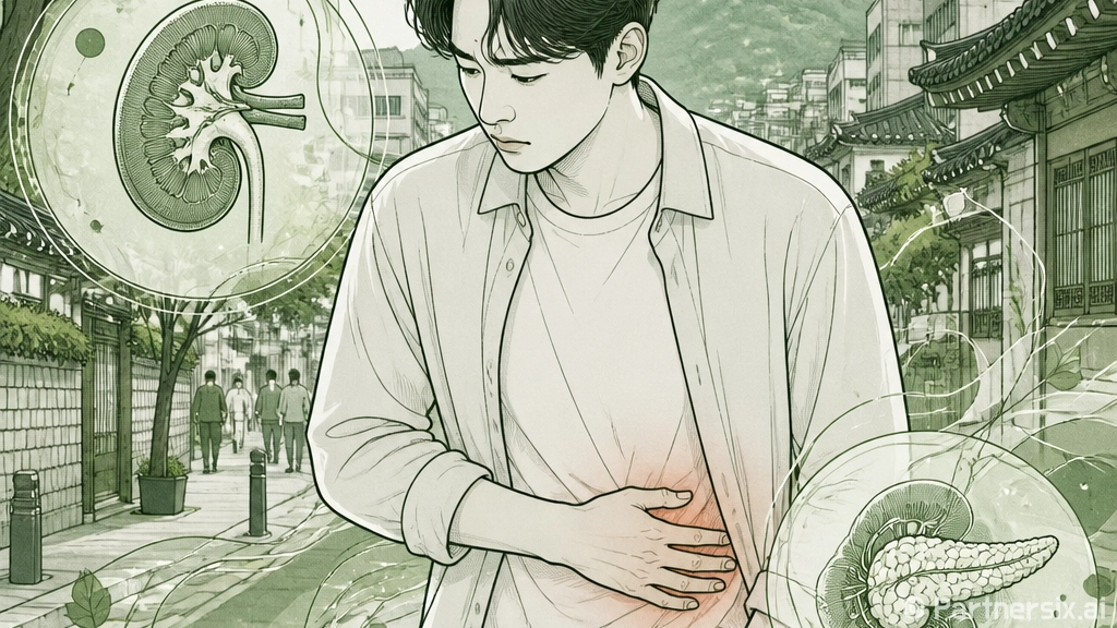 왼쪽 옆구리 통증 …