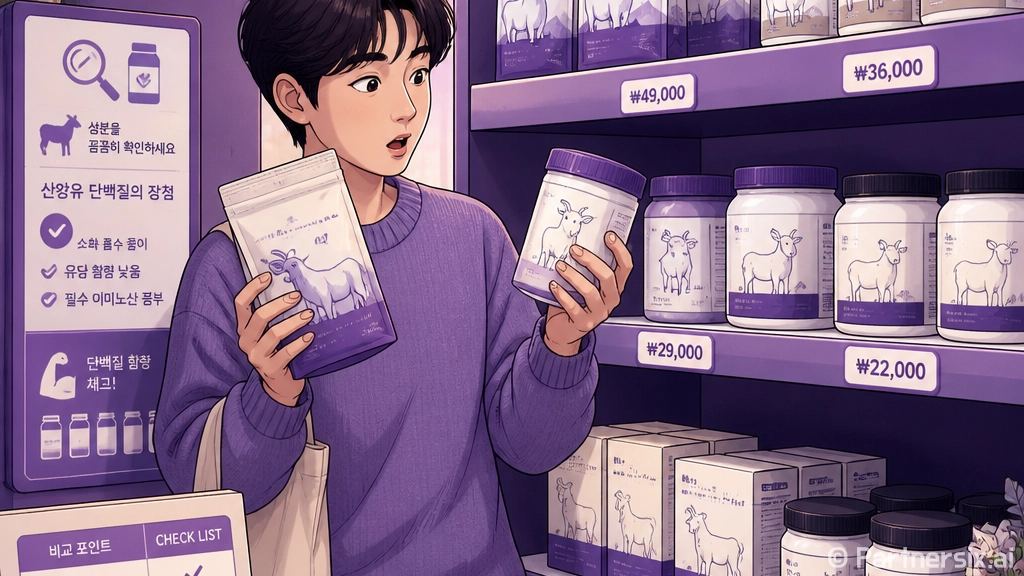 산양유단백질 고르는 방법, 초보자가 성분표에서 먼저 볼 것들