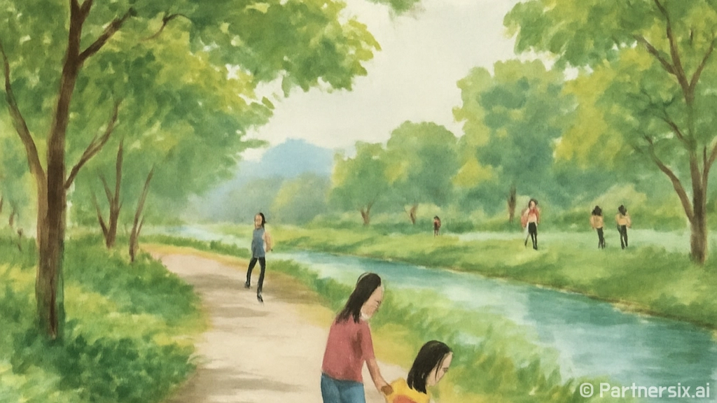 청라 미세먼지 차단숲, 심곡천 산책 명소