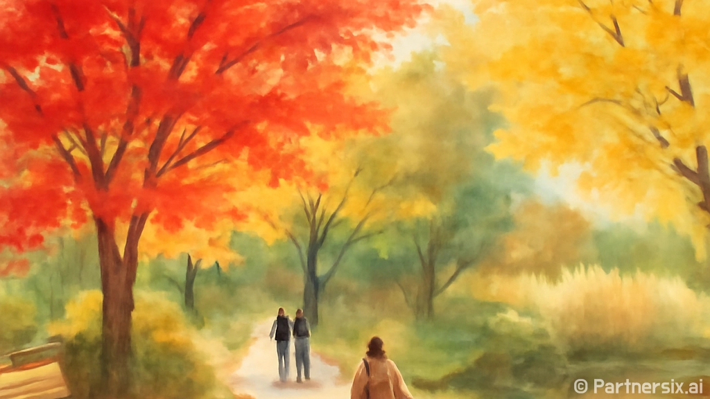 가을빛 물든 연희공원 자연마당 산책길