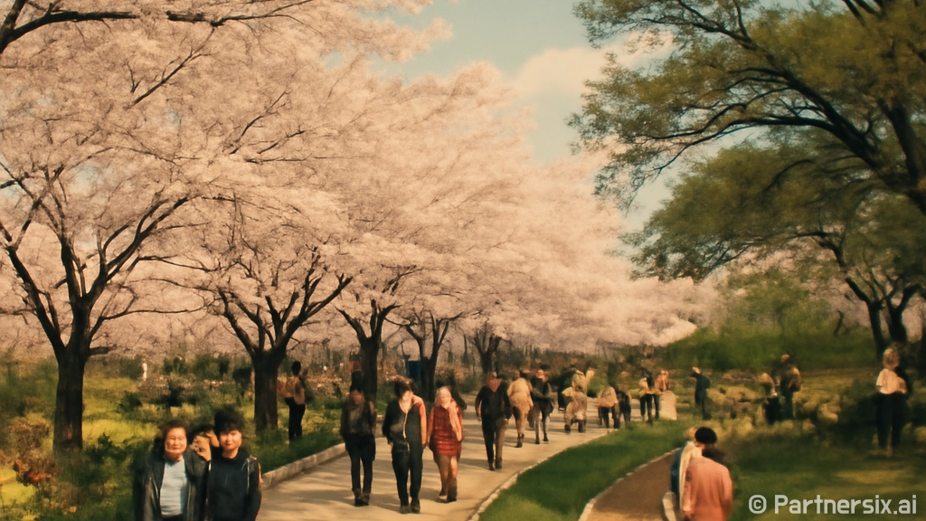 인천 드림파크 벚꽃…