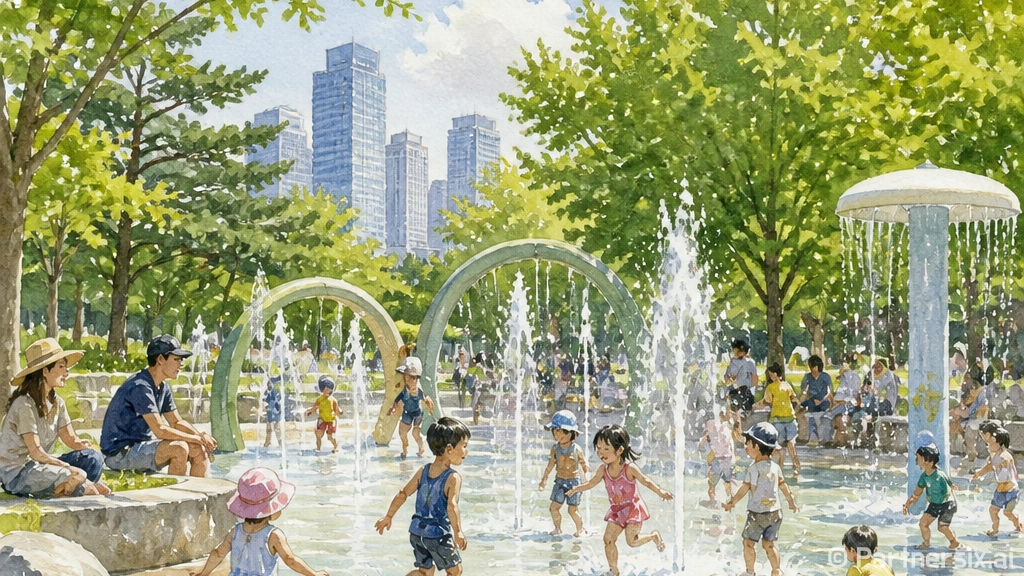 인천 송도 해돋이공원, 아이와 함께하는 여름 물놀이 명소