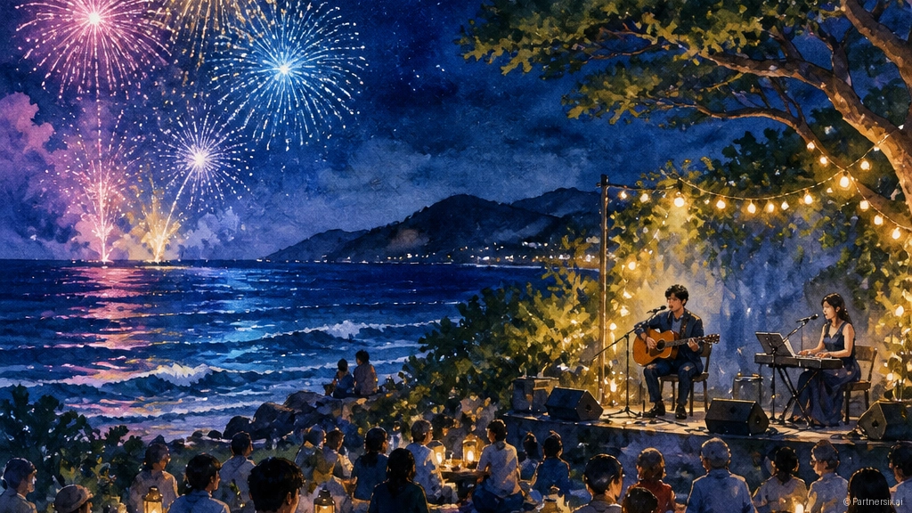 한여름 밤 덕적도 음악회와 바다의 낭만