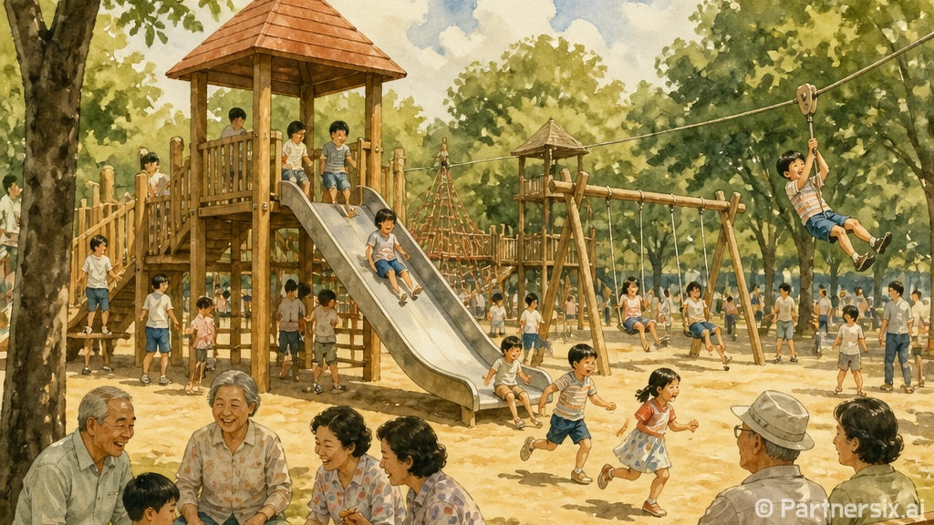 만수동 어린이공원 두 곳, 여름방학 아이들 놀이터