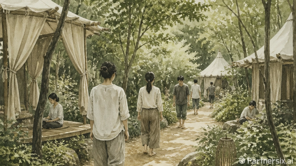 가좌이음숲 맨발산책…