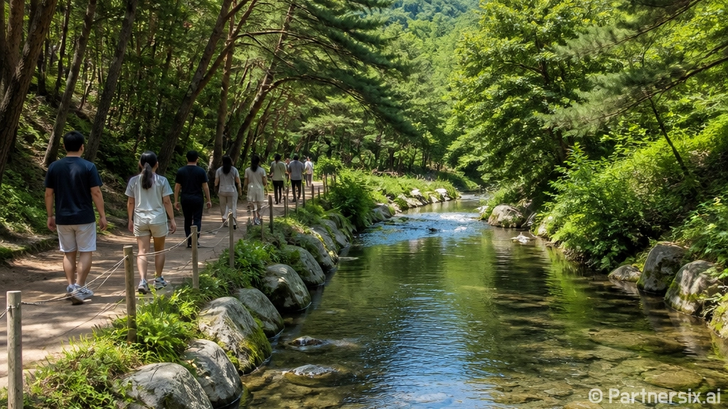 계양산 솔밭계곡에서…