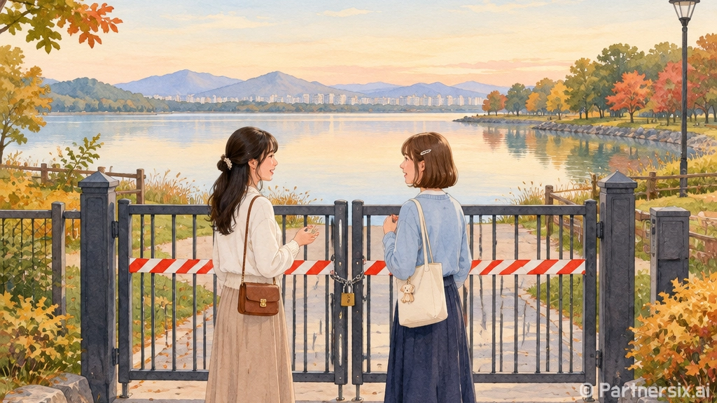 송산유수지 임시폐쇄로 도둑게 보호 강화