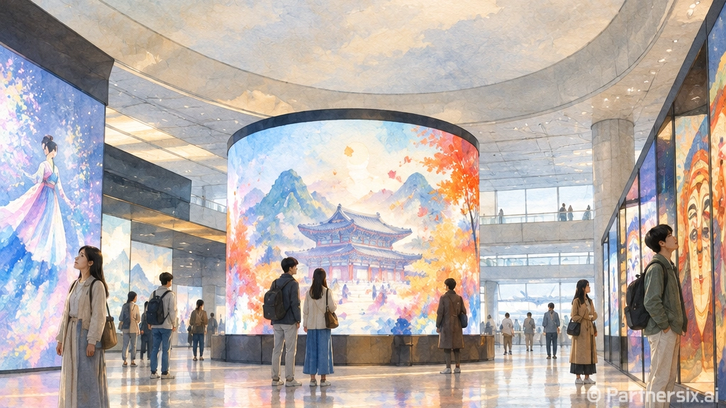 인천공항 무료 미디어아트 명소 케이컬처 뮤지엄