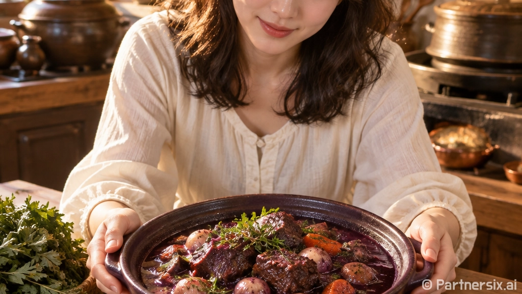 강화 약쑥 한우로 즐기는 추석 비프 부르기뇽