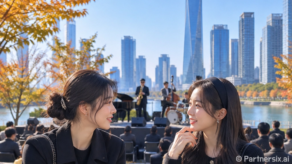 송도 가을밤 물들인…