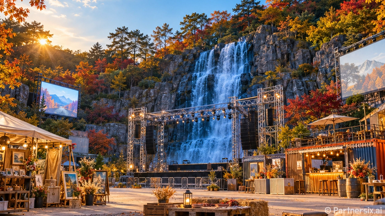수봉산 가을밤이 빛난다