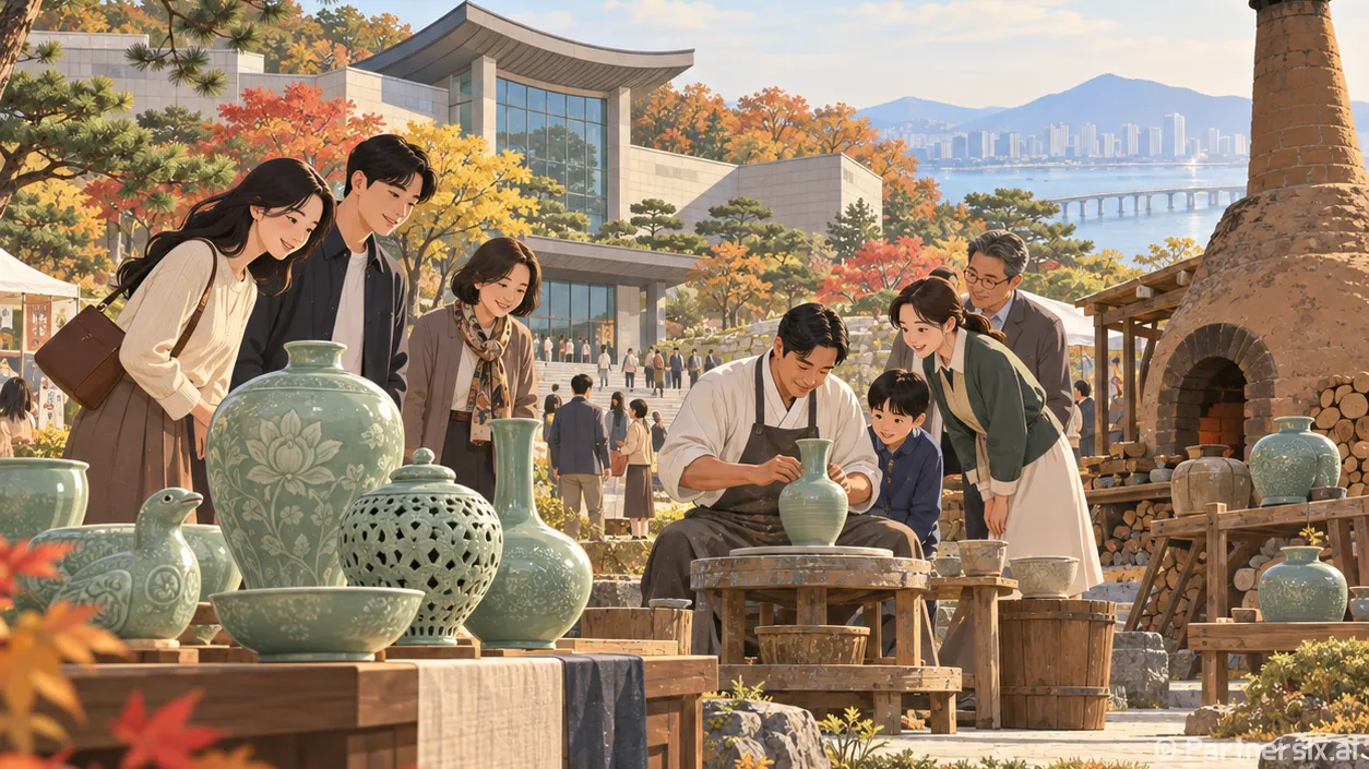 녹청자, 가을을 빚…