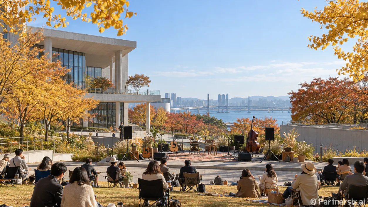 송도 가을밤 물들인 선율