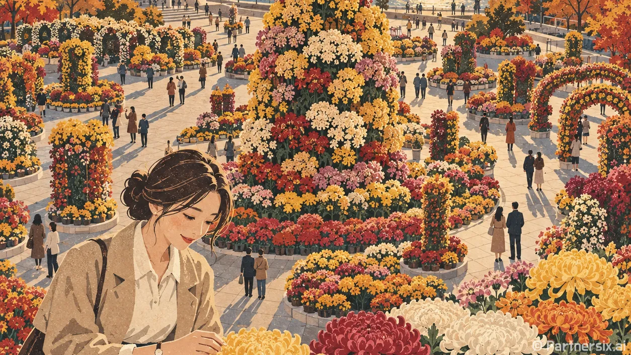 국화로 물든 인천애뜰