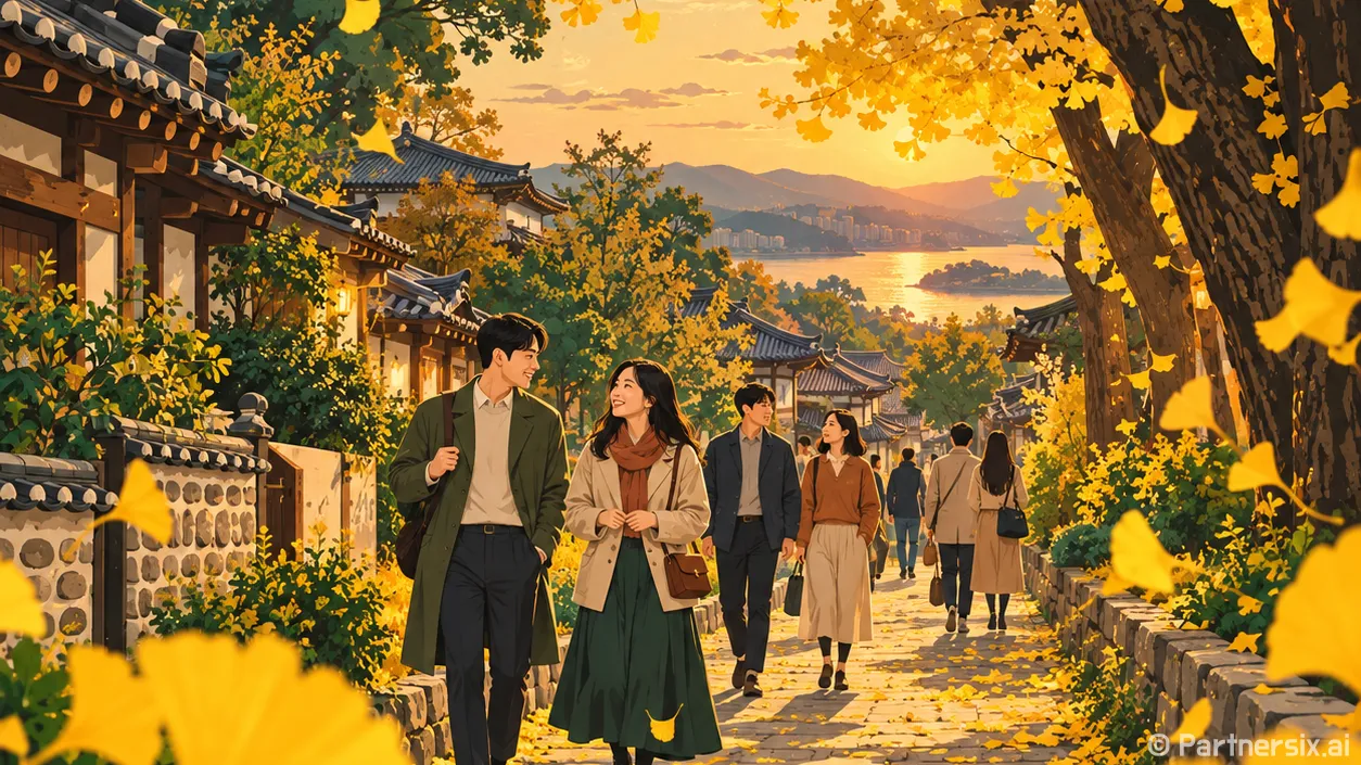 노랗게 물든 만의골 산책