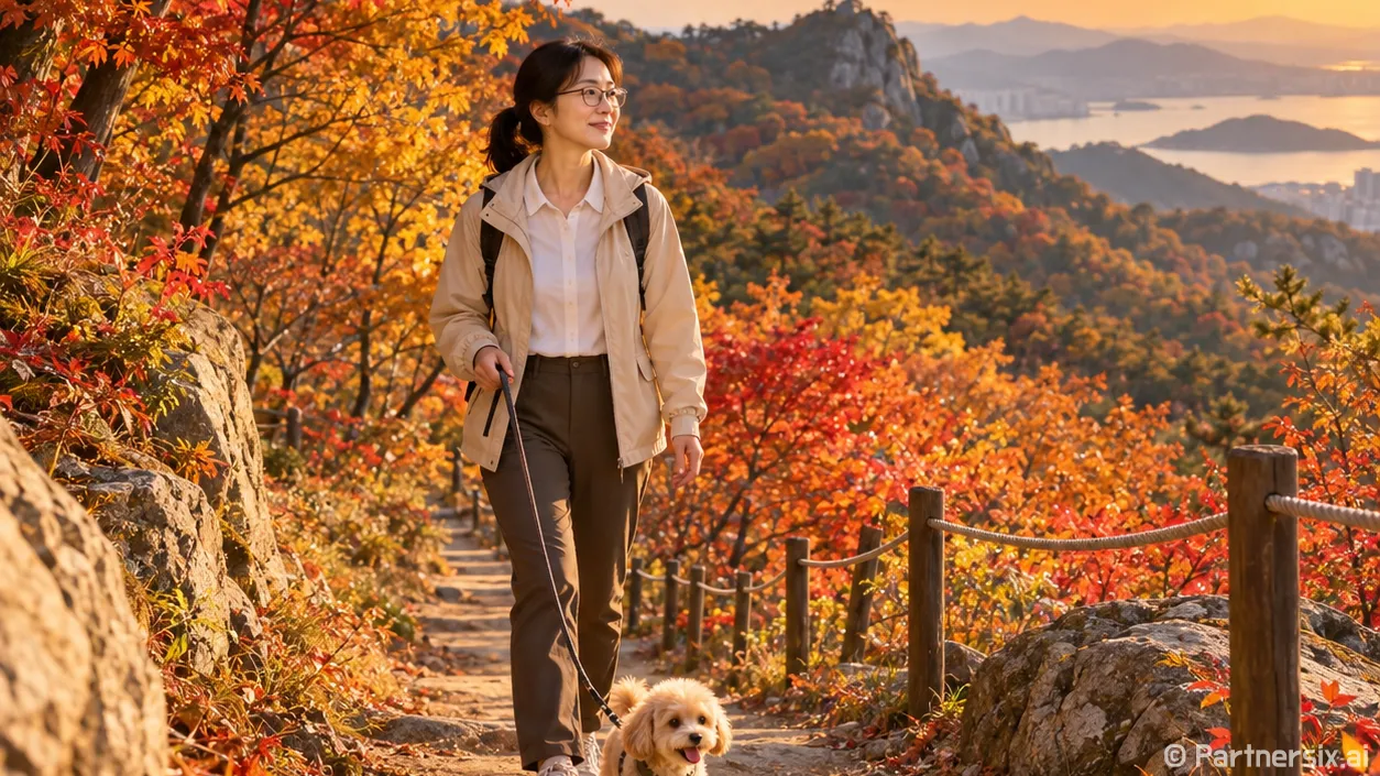 천마산 단풍길 한바…