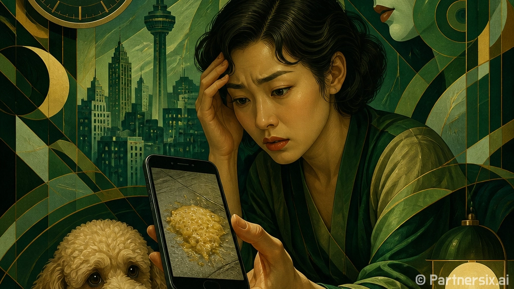 강아지 구토 색깔별…