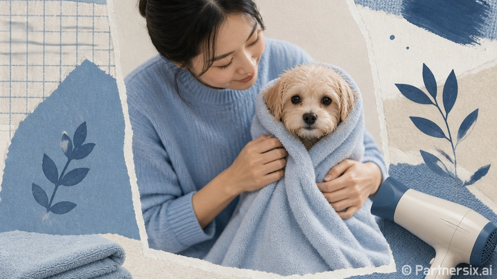 강아지 목욕가운 제…