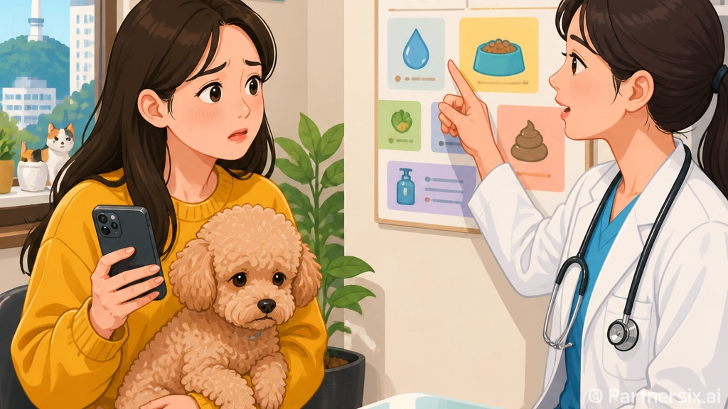 강아지 설사할때 집…