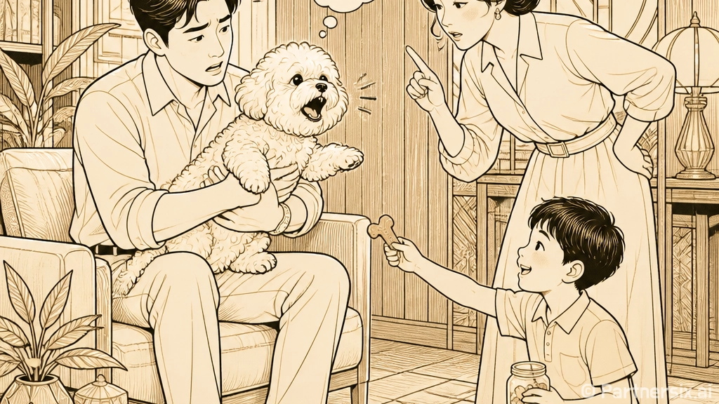 강아지 훈련사에게 …
