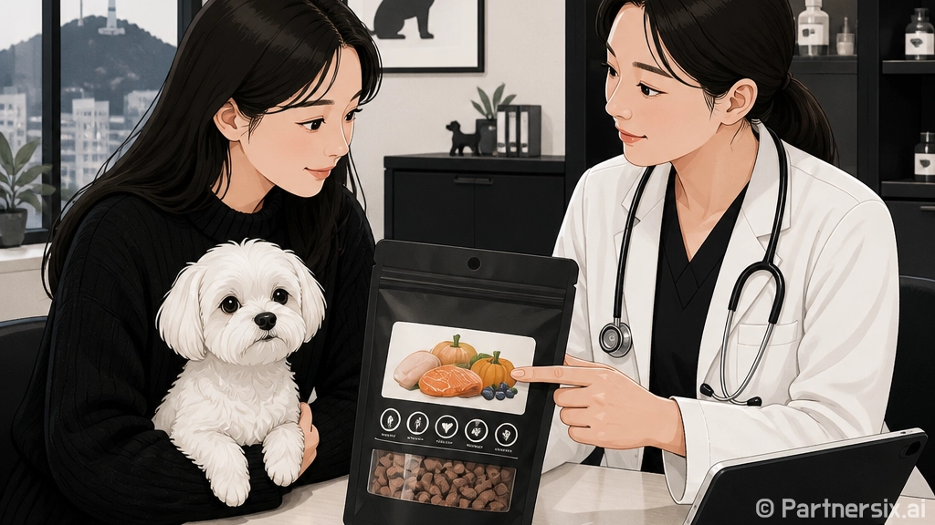 노령견 간식 고르는…
