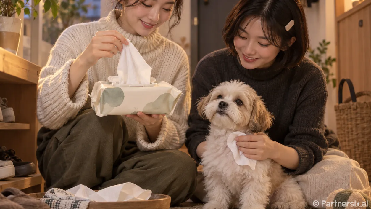 강아지 목욕티슈 고르고 제대로 쓰는 방법