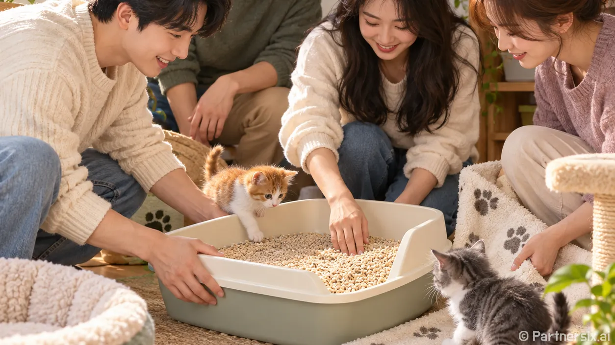 새끼고양이 배변훈련은 화장실 자리부터 잡는 방법