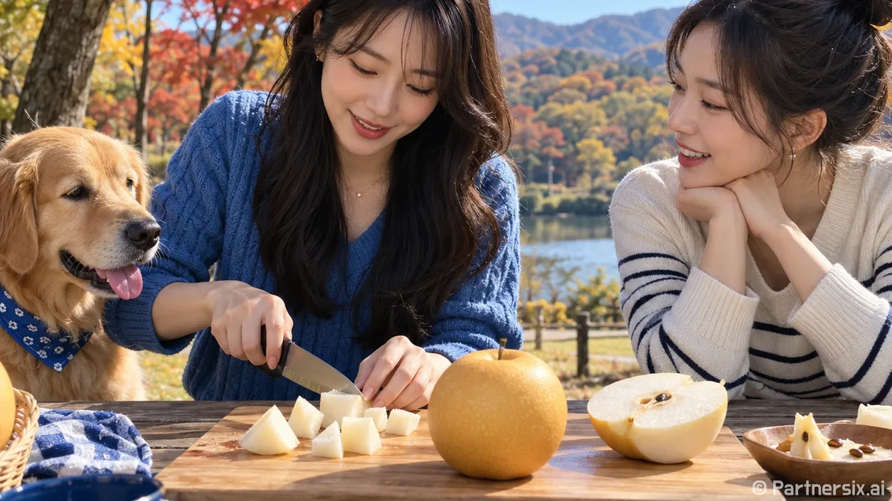 강아지 과일 배 안전하게 먹이는 방법