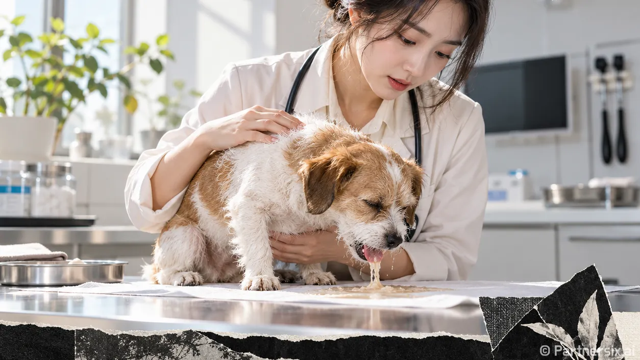강아지 기침 토가 …