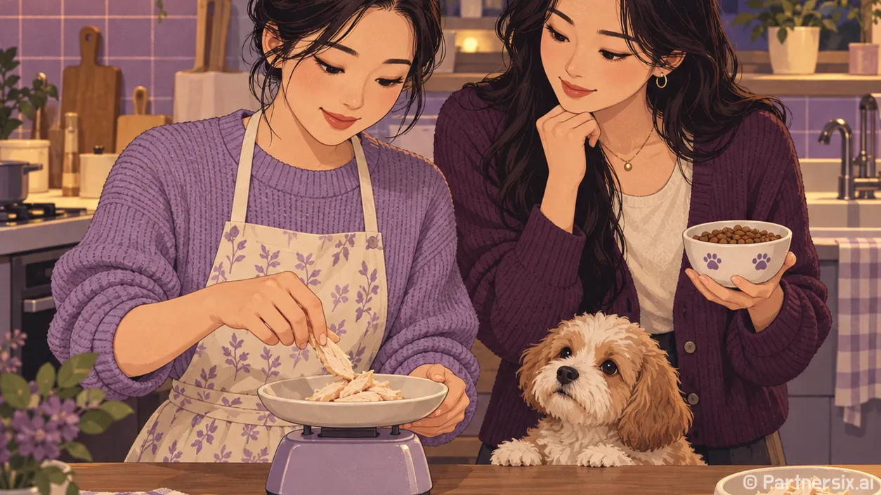 강아지 닭가슴살 급여량 계산하는 방법