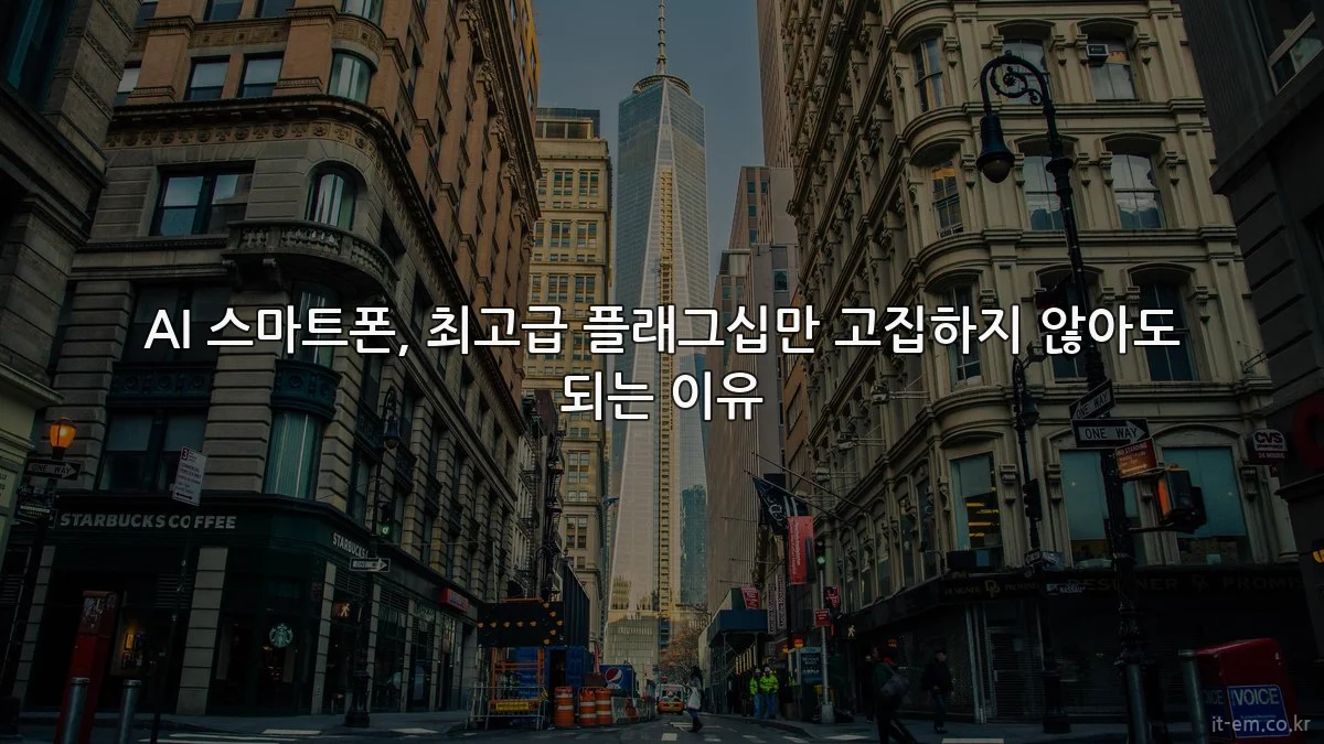 AI 스마트폰, 최고급 플래그십만 고집하지 않아도 되는 이유