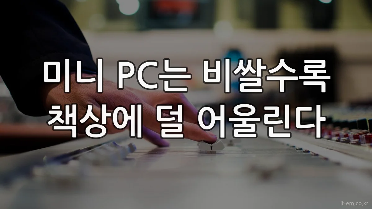 미니 PC는 비쌀수록 책상에 덜 어울린다