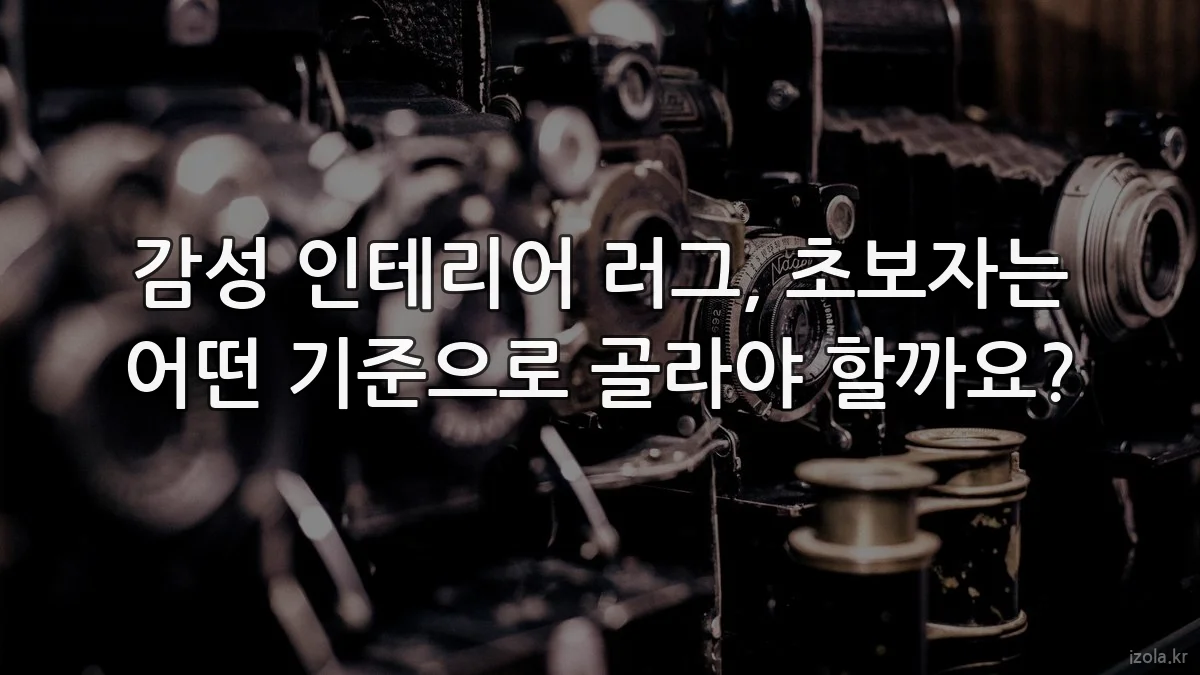 감성 인테리어 러그, 초보자는 어떤 기준으로 골라야 할까요?