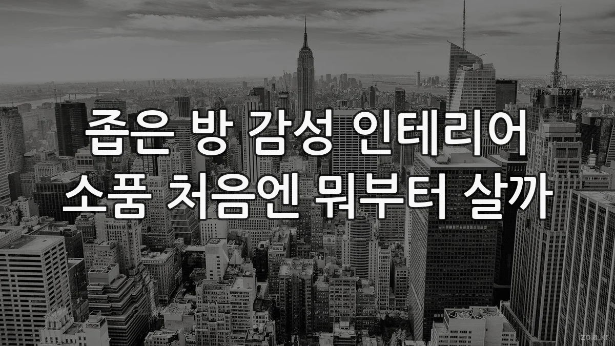 좁은 방 감성 인테리어 소품 처음엔 뭐부터 살까