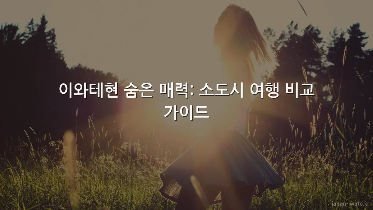 이와테현 숨은 매력: 소도시 여행 비교 가이드