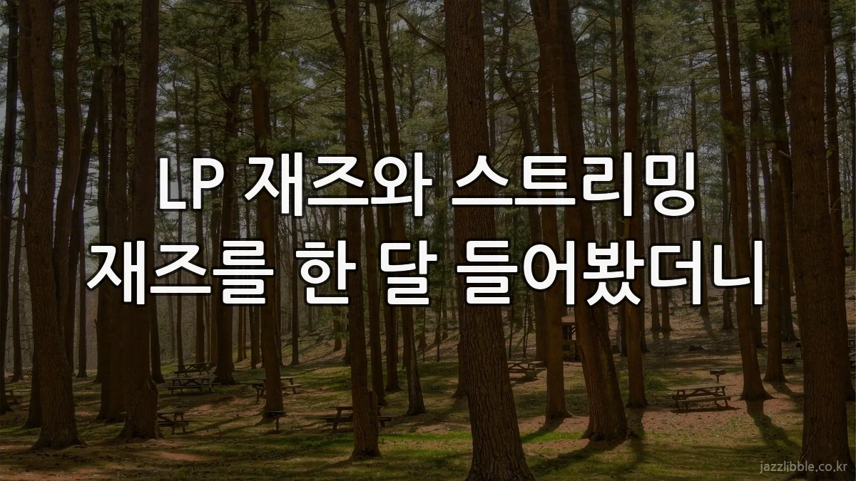 LP 재즈와 스트리밍 재즈를 한 달 들어봤더니