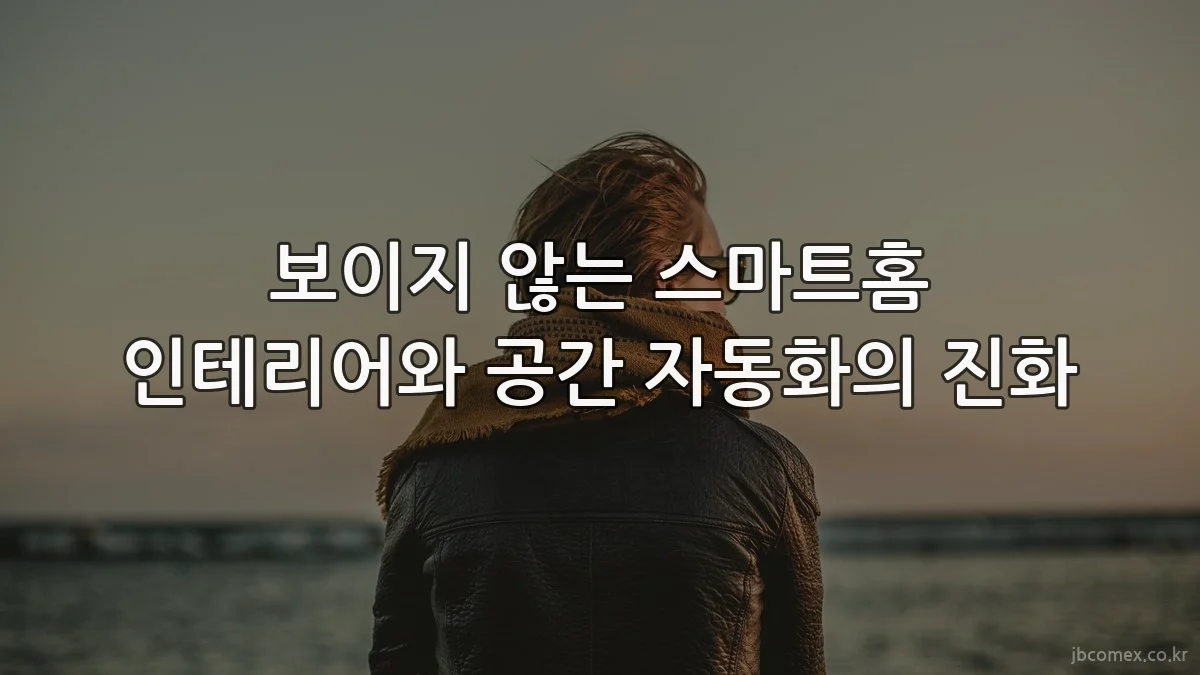 보이지 않는 스마트홈 인테리어와 공간 자동화의 진화