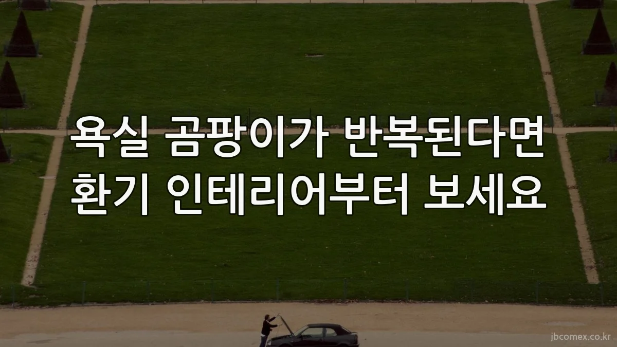 욕실 곰팡이가 반복된다면 환기 인테리어부터 보세요