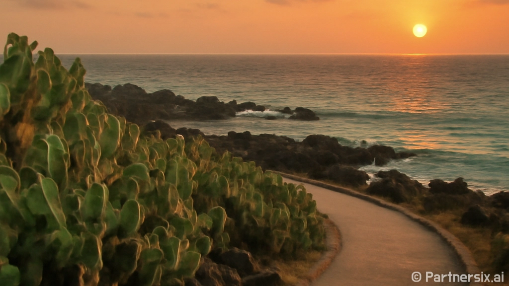 제주 월령리 선인장…