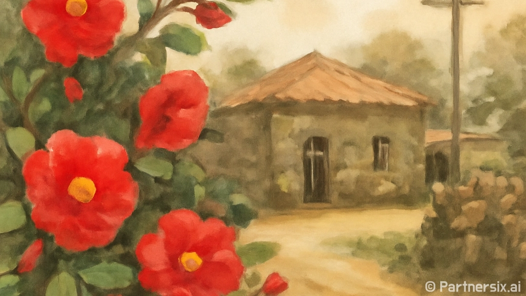 동백꽃 피는 제주 …