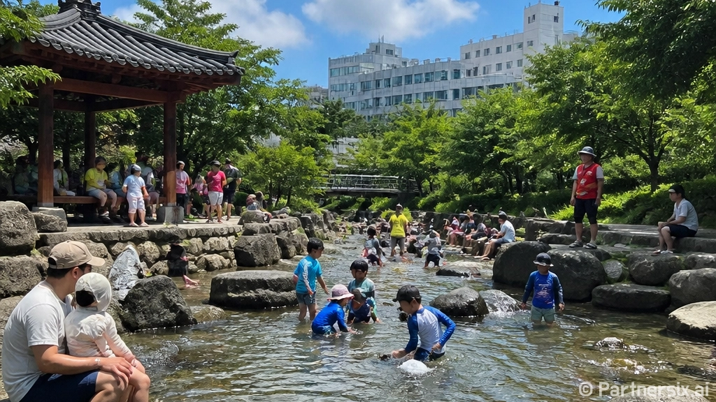 서귀포 도심 속 청량한 물놀이 쉼터